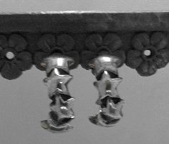 画像: シルバーピアス　星