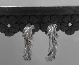 画像: シルバーピアス　アラベスク