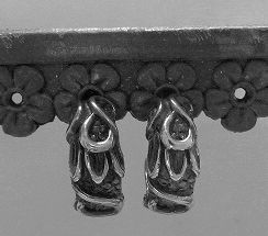 画像: シルバーピアス　アラベスク