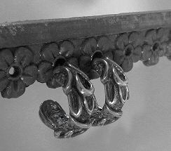 画像: シルバーピアス　アラベスク