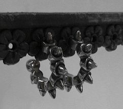 画像: シルバーピアス　パンク風