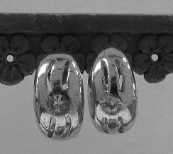 画像: シルバーピアス　アクアマリン