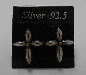 画像: シルバーピアス　セイクリッドクロス