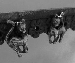 画像: シルバーピアス　ネコ