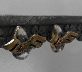 画像: シルバーピアス　エッグエンジェル