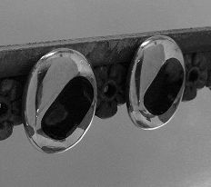 画像: シルバーピアス　オニキス