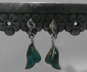 画像: シルバーピアス　ターコイズ