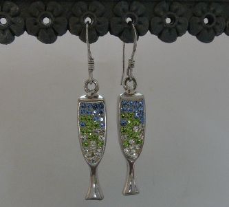 画像: シルバーピアス　ミックスジルコニア