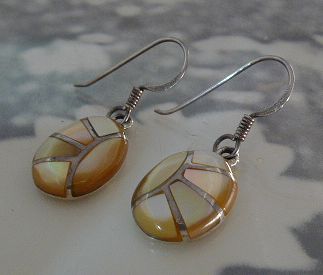 画像: シルバーピアス　イエローシェル