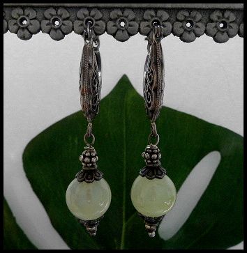 画像: シルバーピアス　プレナイト