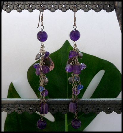 画像: シルバーピアス　アメジスト