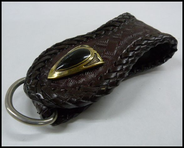 画像: オニキス付シールド　ブラスコンチョ　直径　29mm