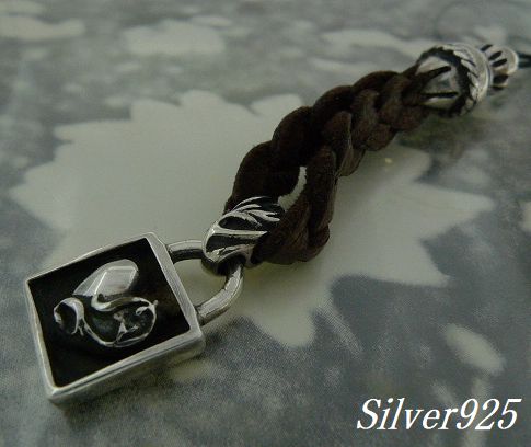 画像: シルバーハートフレーム　レザーストラップ 黒/茶2色より