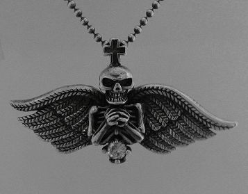 画像: エンジェルスカル　ジルコニア付　トップ 