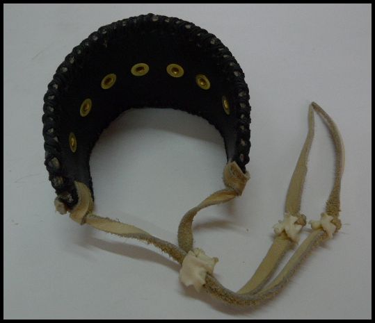 画像: 牛革×サメ革シャークレザーブレス　