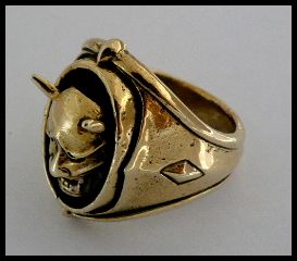 画像: Brassダイカット般若リング