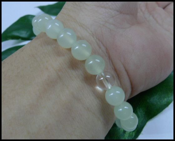 画像: ネフライト8mm　天然石ブレス サイズS/M/L