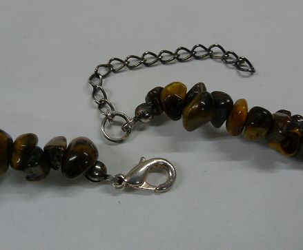 画像: タイガーアイさざれネックレス太