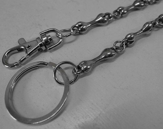 画像: ボーン メタルウォレットチェーン