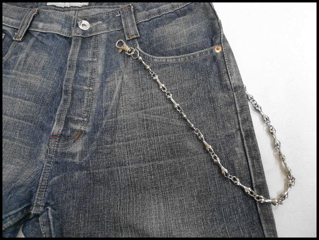 画像: ボーン メタルウォレットチェーン