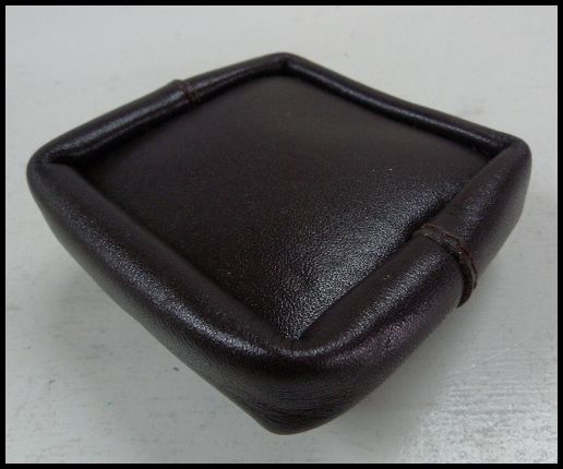 画像: 牛革コインケース こげ茶　コインコンチョ付