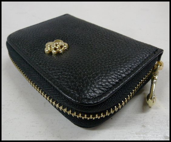 画像: 牛革 フラワーエンブレム コインケース