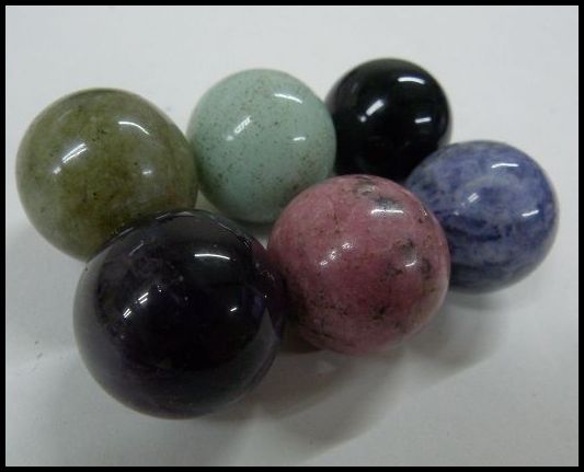 画像: 天然石18mm玉　置石6個セット