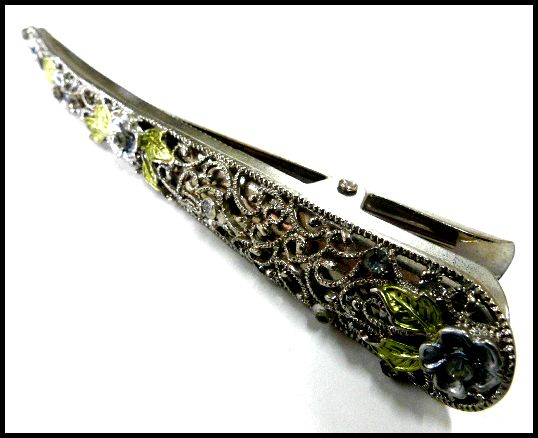 画像1: ラインストーン ヘアクリップ コンコルドtypeN