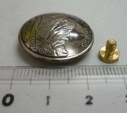 画像: アメリカコロラド州２５セントコインコンチョ　直径24mm