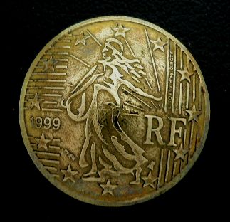 画像1: 欧州連合(フランス)５０ユーロセント　コインコンチョ　直径24mm