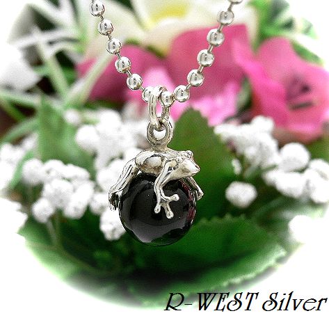 画像: 天然石10mmoオニキスのっかりカエル