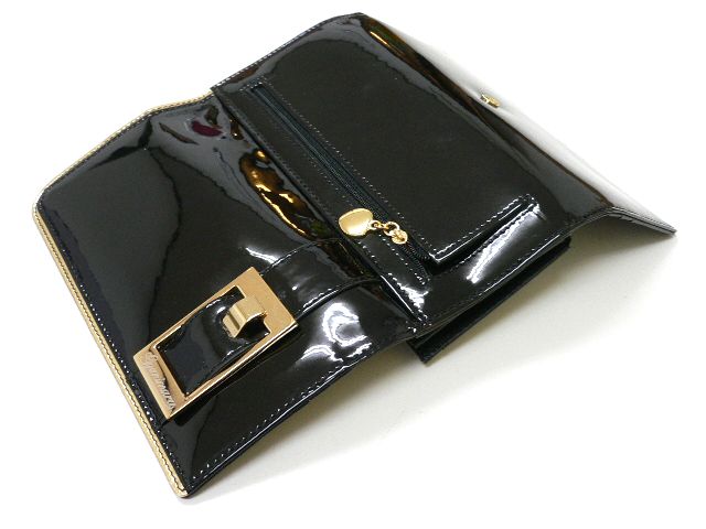 画像: GYANImaruエレガンススタイル　ロング財布　ブラック