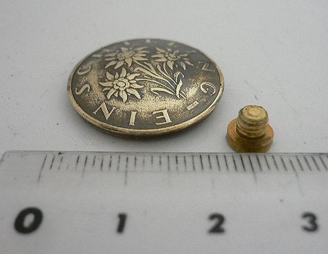画像: オーストリア１シリング　コインコンチョ　直径23mm