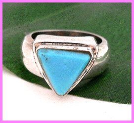 画像: ターコイズ　トライアングルリング