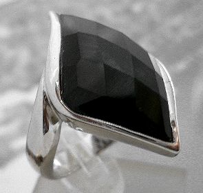 画像: カッティングオニキス　リング