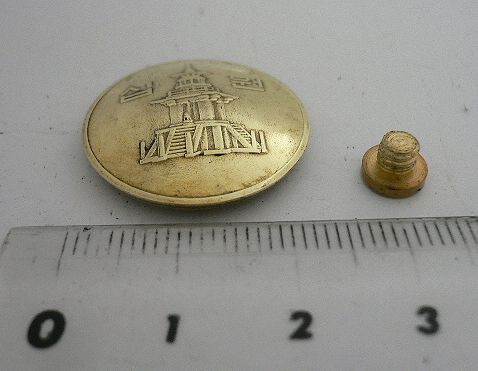 画像: 韓国１０ウォン　コインコンチョ　直径23mm