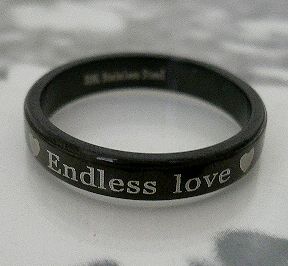 画像: ステンレス メッセージリング　Endless Love　終わりなき愛