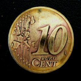 画像1: 欧州連合(フランス)１０ユーロセントb　コインコンチョ　直径20mm