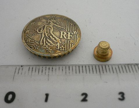 画像: 欧州連合(フランス)１０ユーロセントa　コインコンチョ　直径20mm