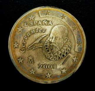 画像1: 欧州連合(スペイン)５０ユーロセント　コインコンチョ　直径24mm