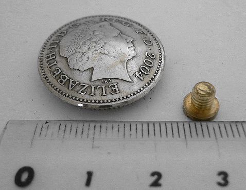 画像: イギリス１０ペンスa　コインコンチョ直径24mm