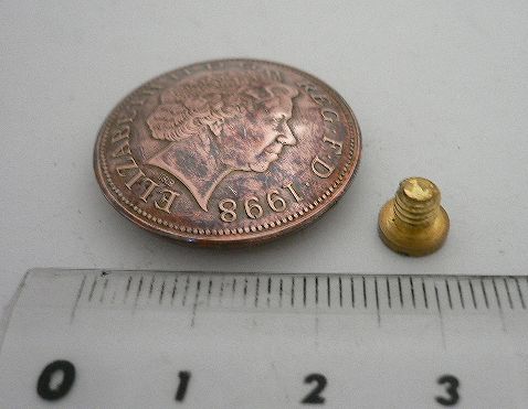 画像: イギリス２ペンスa　コインコンチョ　直径26mm