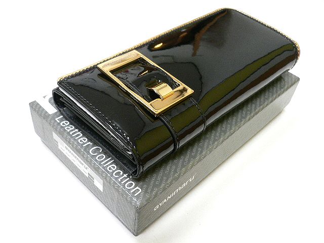 画像: GYANImaruエレガンススタイル　ロング財布　ブラック