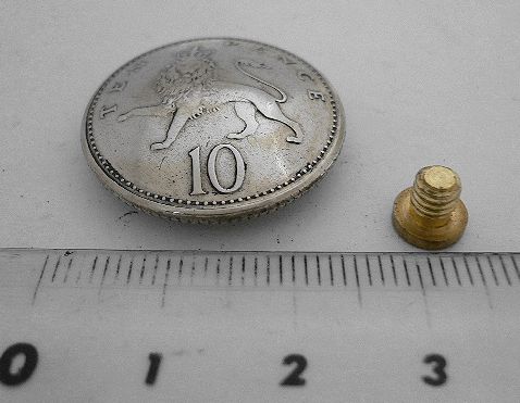 画像: イギリス１０ペンスb　コインコンチョ直径24mm