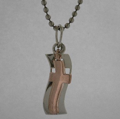 画像: ピンクゴールドコートシルバーペンダント