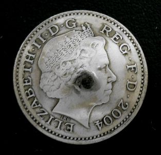 画像1: イギリス１０ペンスa　コインコンチョ直径24mm